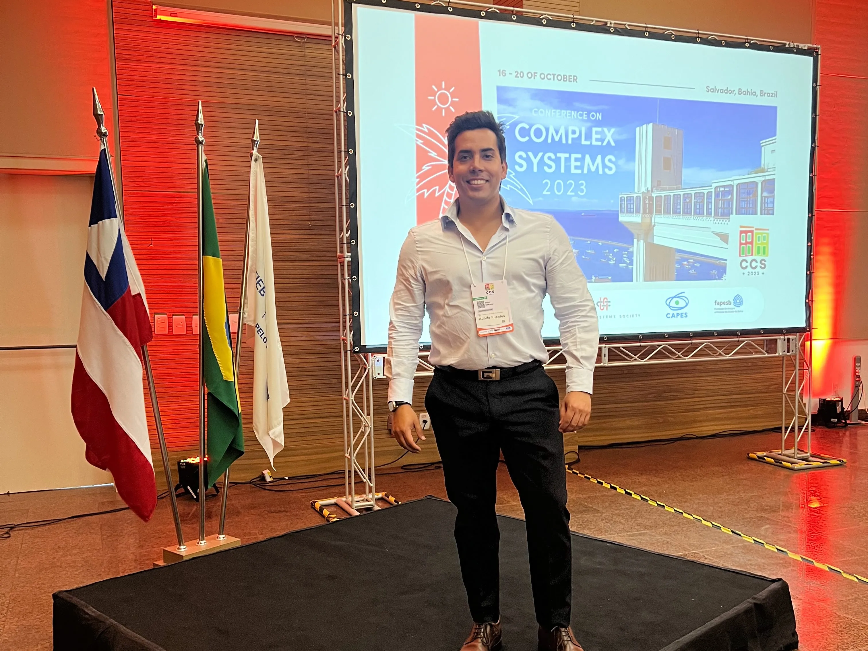 Adolfo Ignacio Fuentes Jofré at the Conference on Complex Systems 2023 in Salvador, Brazil