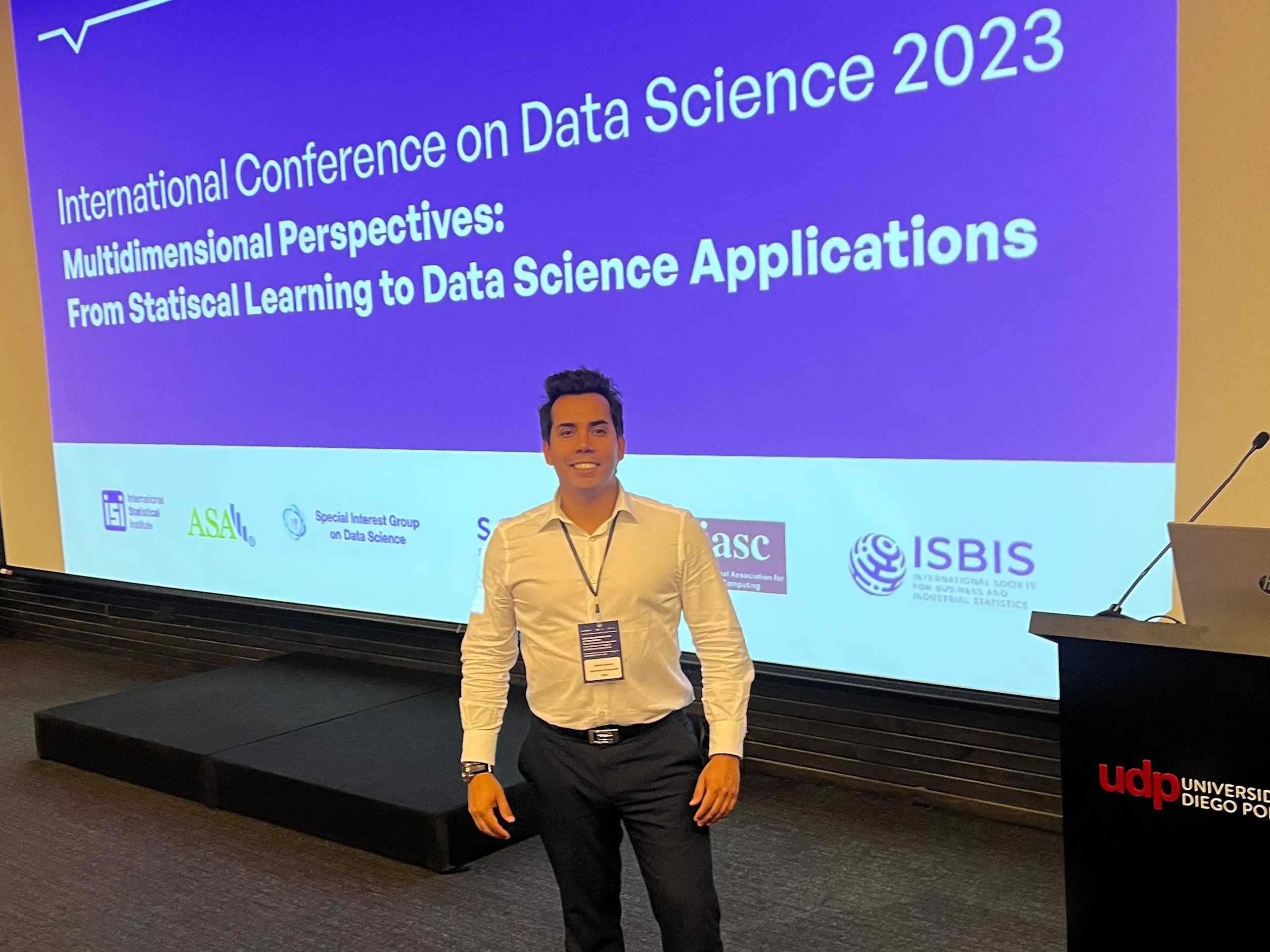 Adolfo Ignacio Fuentes Jofré at the International Conference on Data Science 2023
